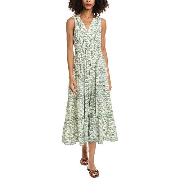 Max Studio Dresses & Skirts - Max Studio Womens  Knotted Waist Tiered Midi Dress